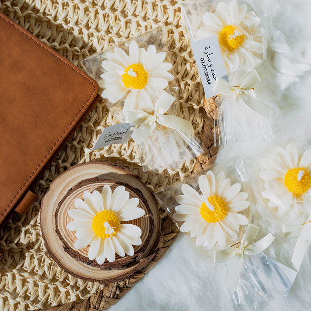 Daisy Flower Candle