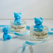 Teddy Candle with Glass Jar