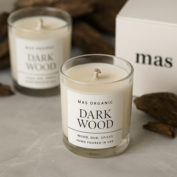 Premium Jar Candle in Dark Wood Scent